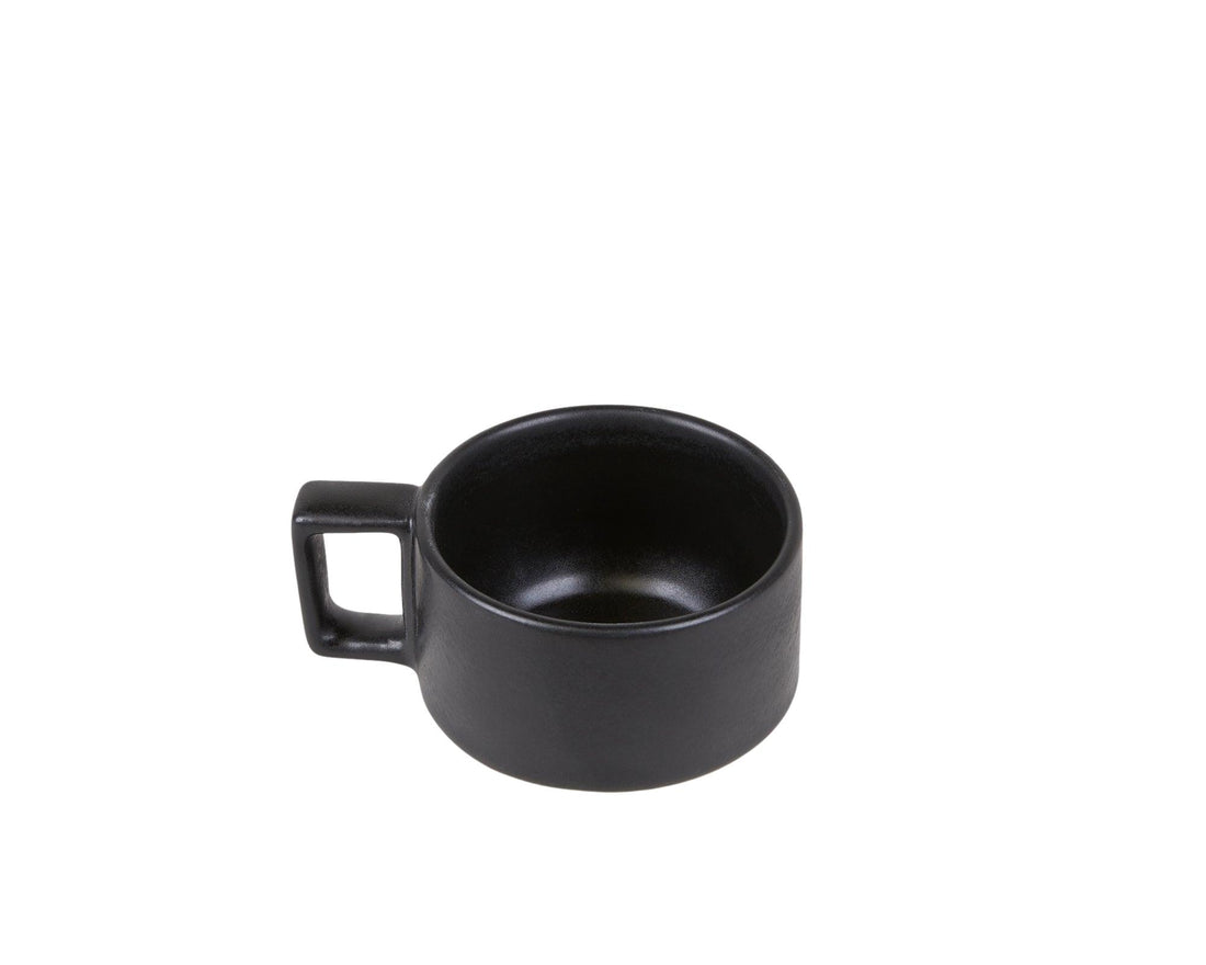Otto Ceramic Mug with Handle – Black