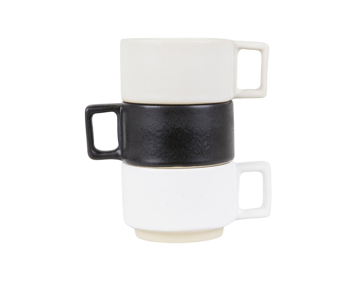 Otto Ceramic Mug with Handle – White – Frama – view 3