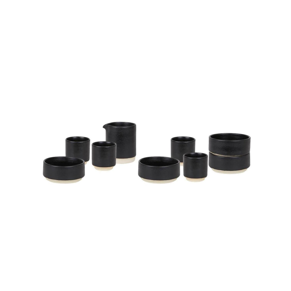 Otto Ceramic Tableware Set – Breakfast – Black – Frama
