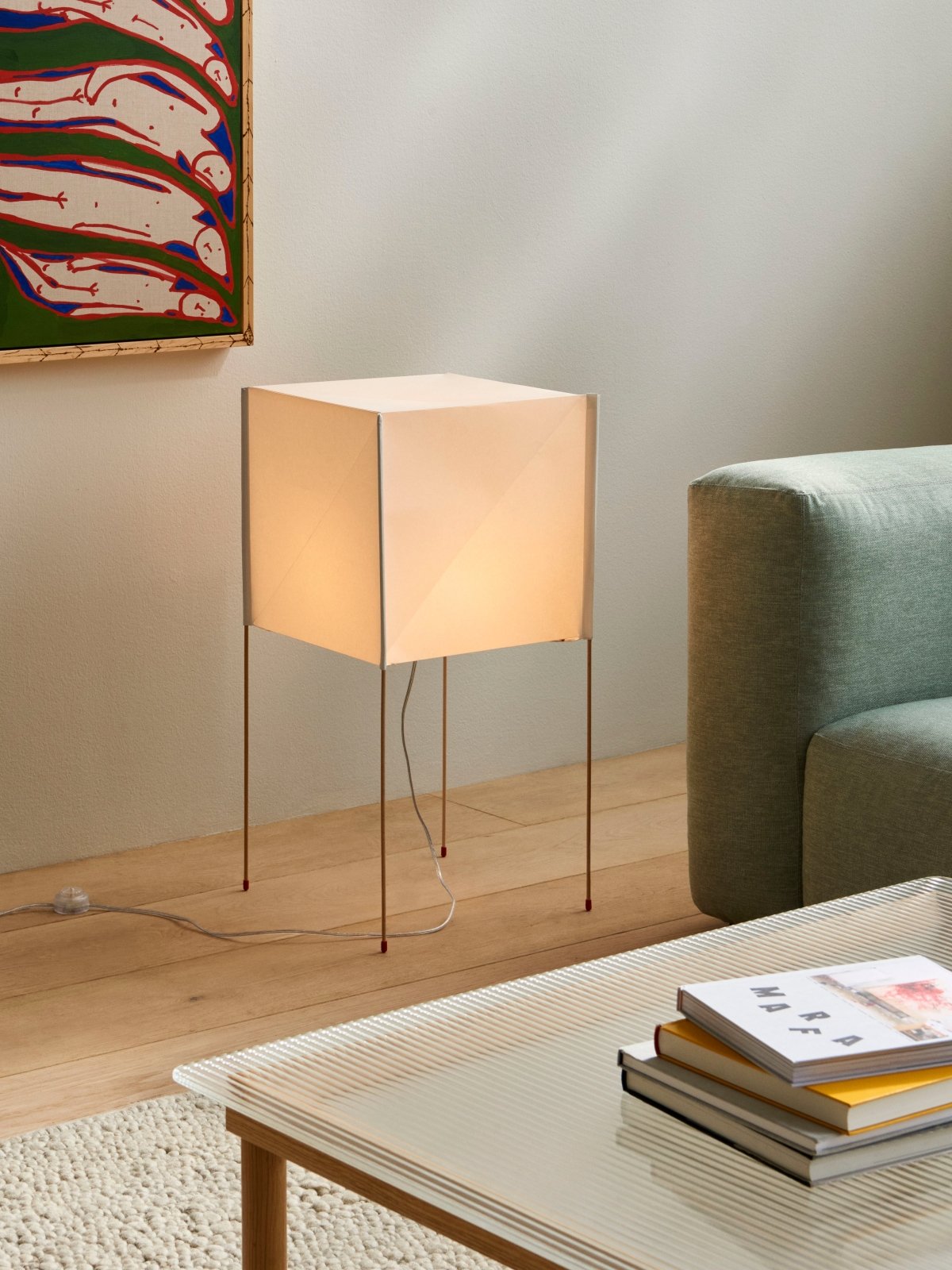 Paper Cube Floor Lamp - Stehlampe - HAY – view 5