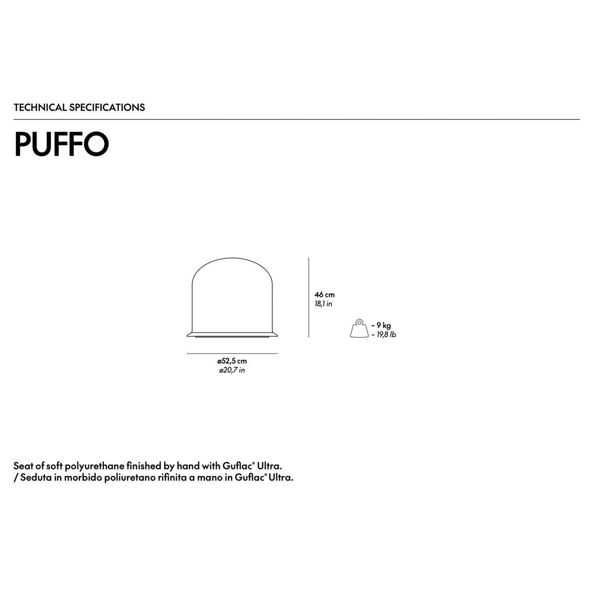 Puffo Pouf - Red - Seating - Gufram