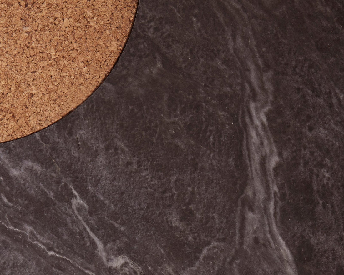 Sintra Dining Table - Black Marble / Cork - Dining Tables - Frama