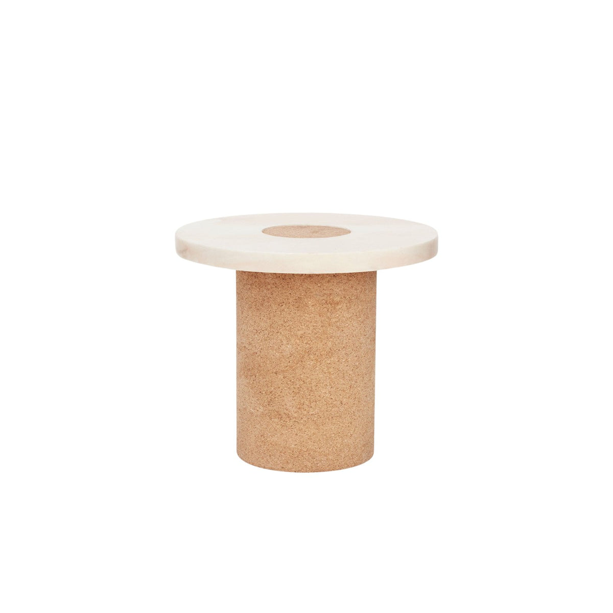 Sintra Table - White Marble / Cork - Small - Coffee & Side Tables - Frama