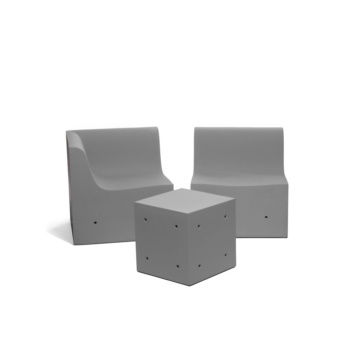 Softcrete Sofa - Central Module - Sofas & pouffes - Gufram