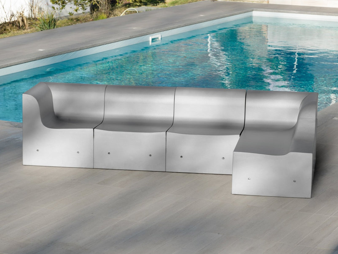 Softcrete Sofa - Central Module - Sofas & pouffes - Gufram