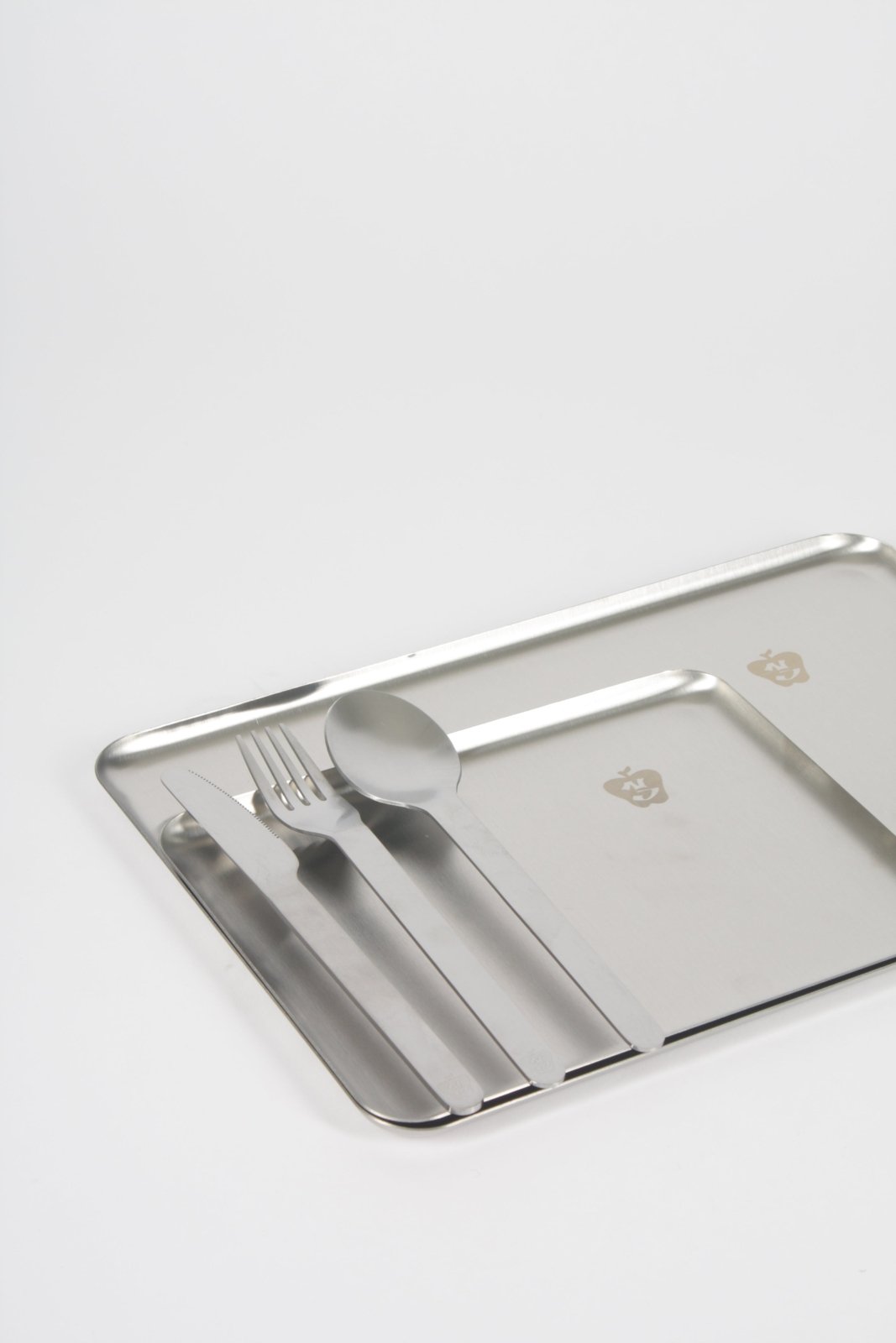 Steel Plate - Stainless Steel Serving Tray Set - Geschirr - NIKO JUNE – view 4