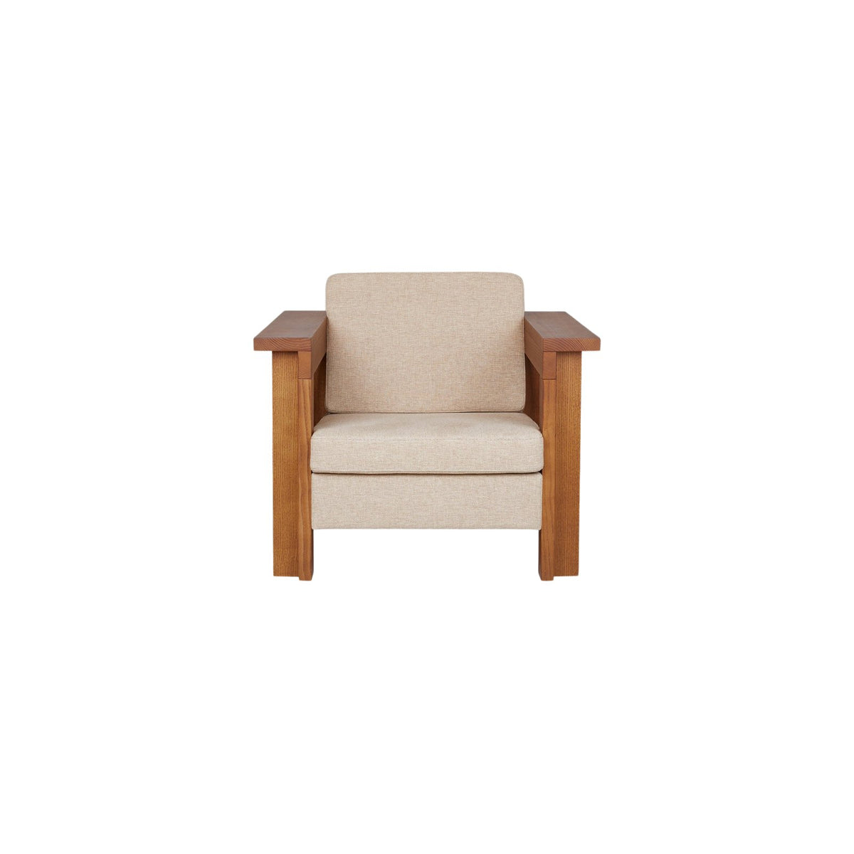 Symmetry Lounge Chair - Ash Wood / Oat Fabric - Chairs - Frama