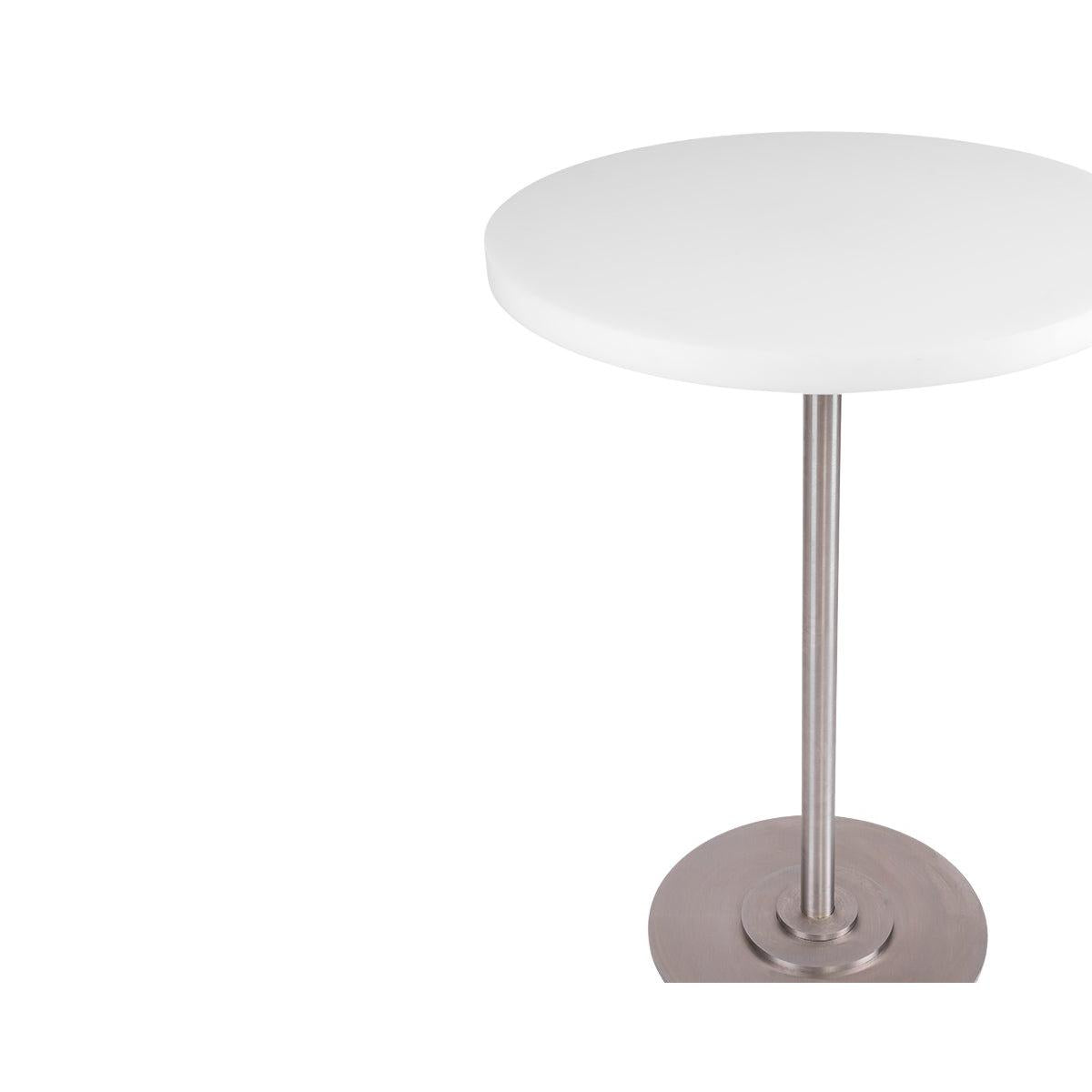 Table 57 - White / Stainless Steel - Ø55 - Dining Tables - Frama – view 3
