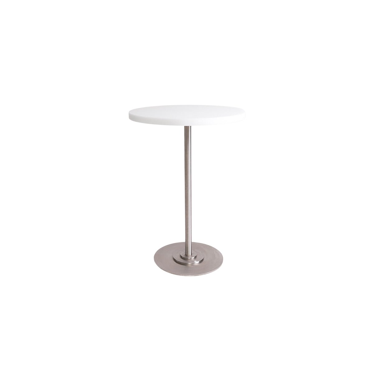 Table 57 - White / Stainless Steel - Ø55 - Dining Tables - Frama