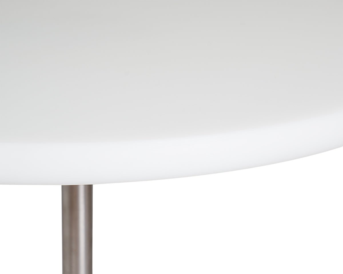 Table 57 - White / Stainless Steel - Ø70 - Dining Tables - Frama – view 5