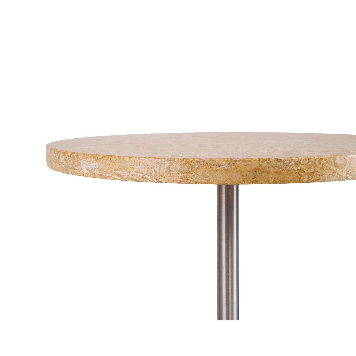 Table 57 - Yellow Limestone / Stainless Steel - Ø55 - Dining Tables - Frama – view 5