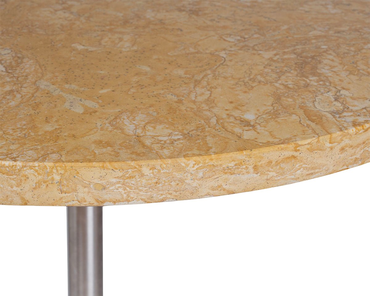 Table 57 - Yellow Limestone / Stainless Steel - Ø70 - Dining Tables - Frama – Ansicht 5
