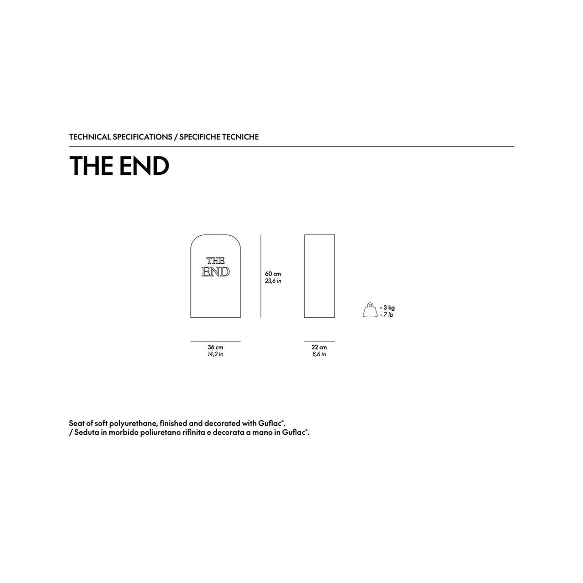 The End Stool - Sculpture - Gufram