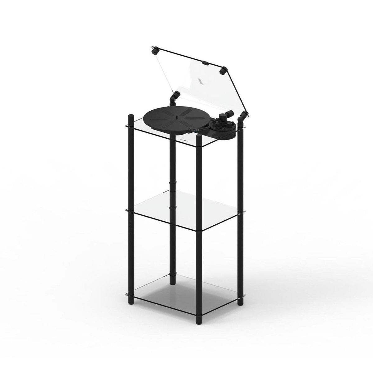 Transparent Turntable Stand - Black - Turntable - Transparent