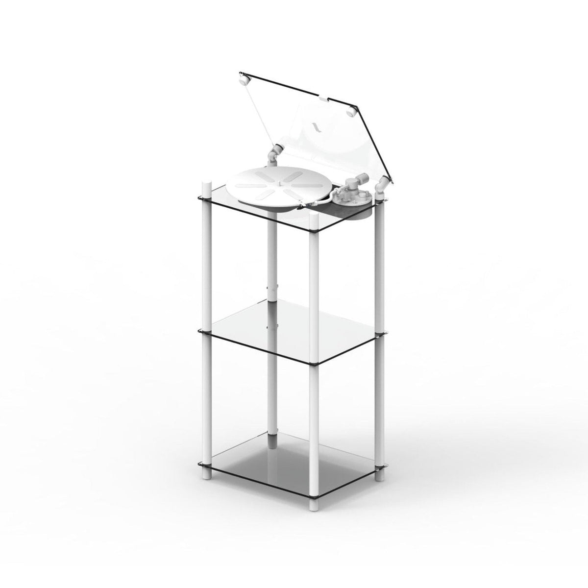Transparent Turntable Stand - White - Turntable - Transparent