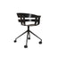 Black Seat - Dark Grey Swivel Base