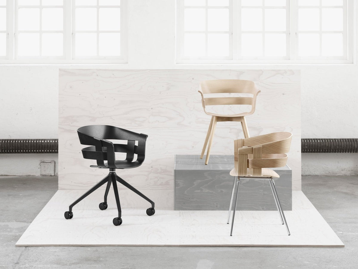 Wick Chair - Swivel Base & Wheels - Stuhl - Design House Stockholm – view 3