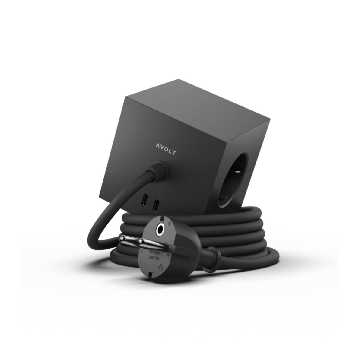 Square 1 USB C - Stockholm Black - Dekoration - AVOLT