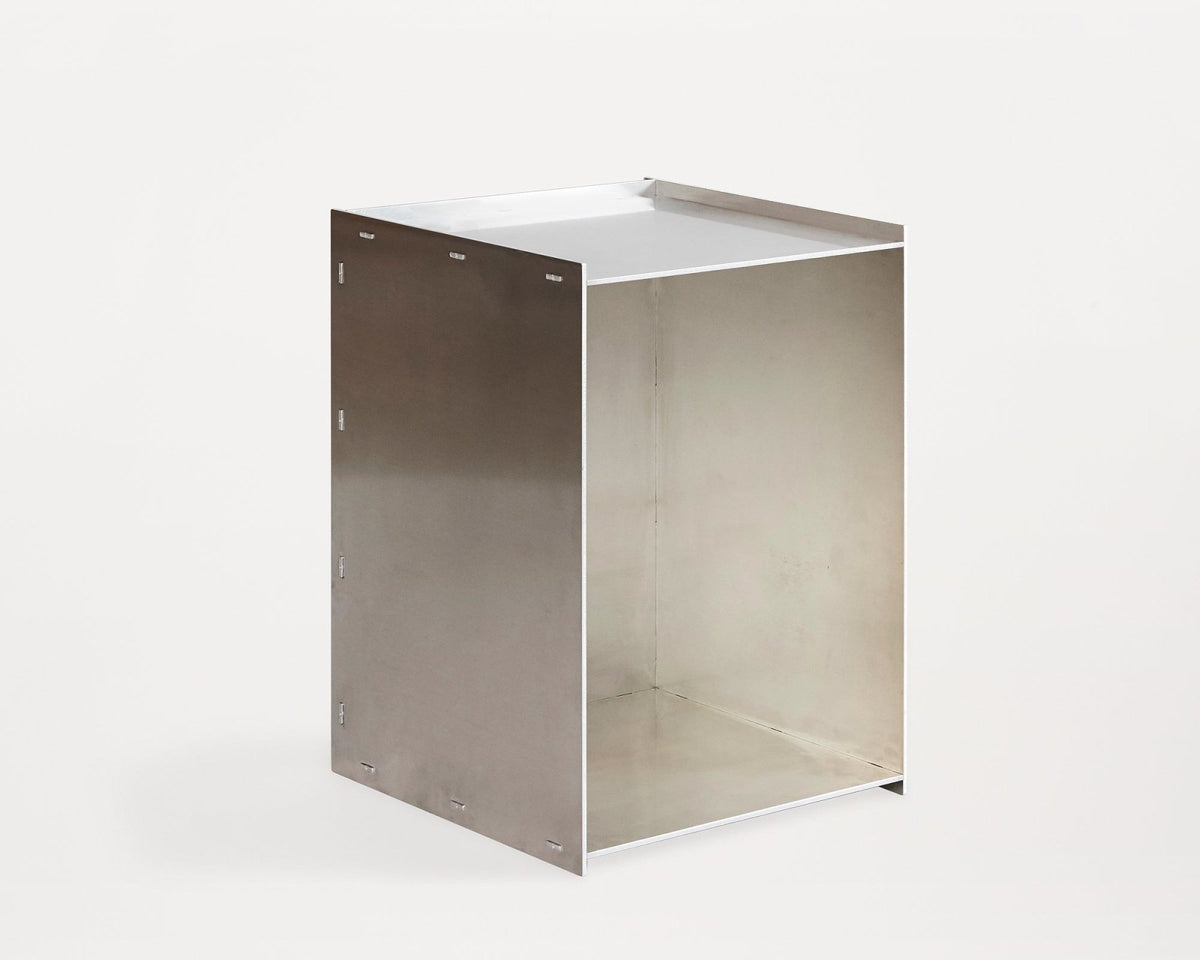 Rivet Box Table - Side table, Aluminum - Beistelltisch - Frama