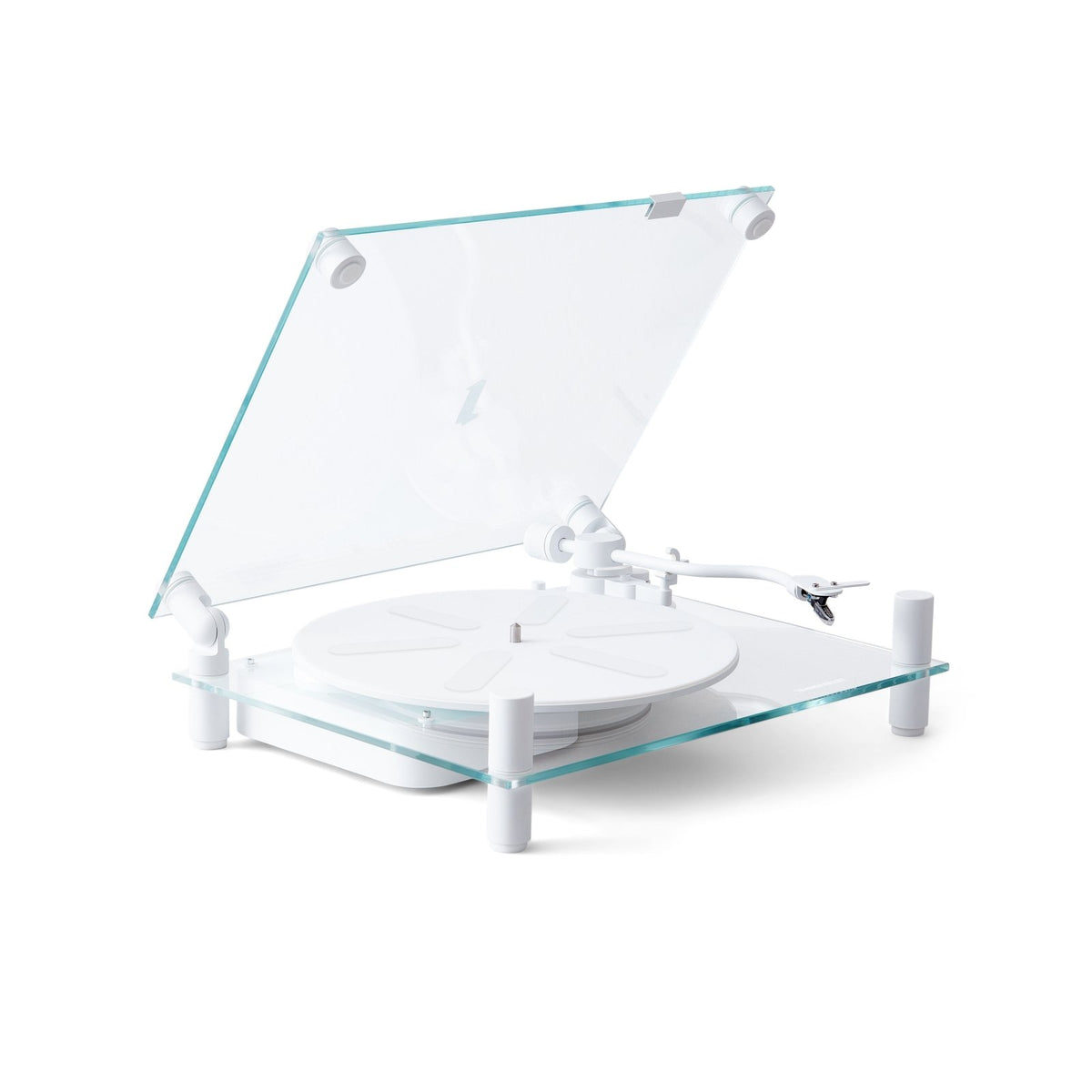 Transparent Turntable - White - Lautsprecher - Transparent
