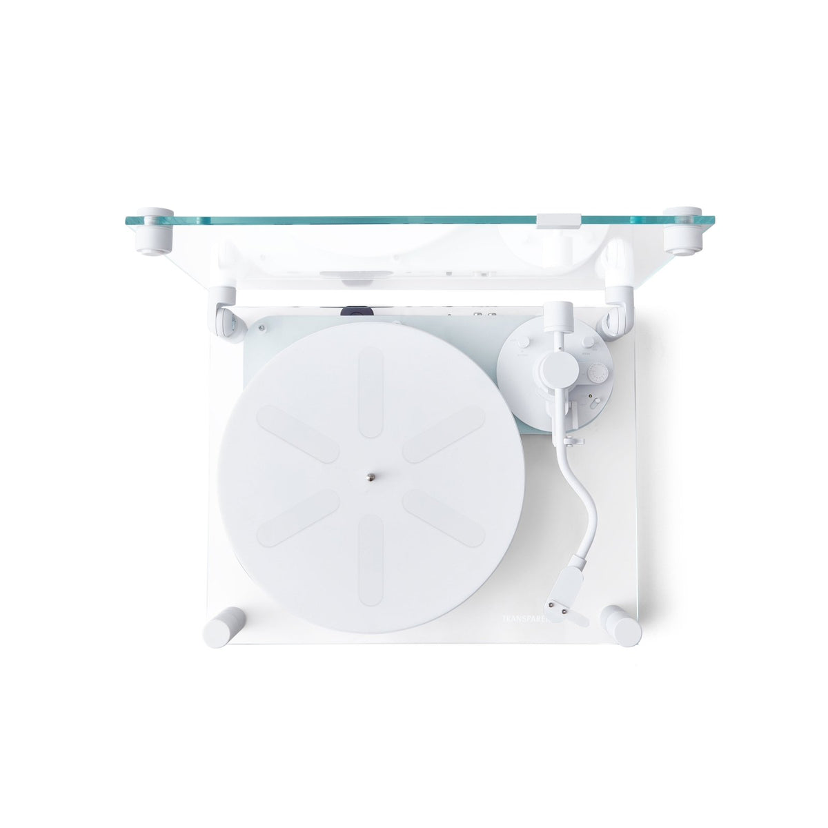 Transparent Turntable - White - Lautsprecher - Transparent – view 3