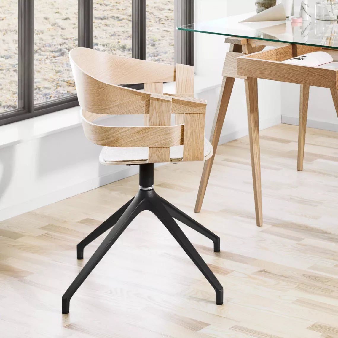 Wick Swivel Chair - With Swivel Stand - Chairs - Design House Stockholm – view 5