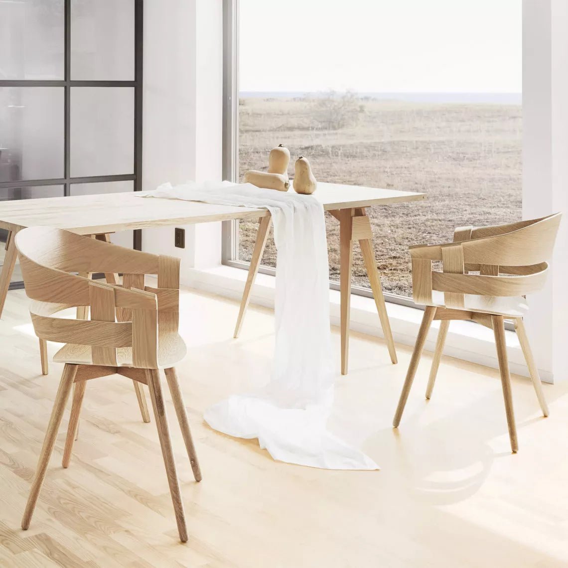 Wick Chair - With Wooden Legs - Chairs - Design House Stockholm – view 4